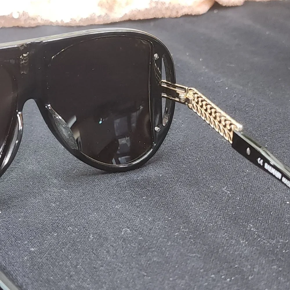 Authentic Balmain BL2061 01 Vintage Sunglasses BLK/GLD